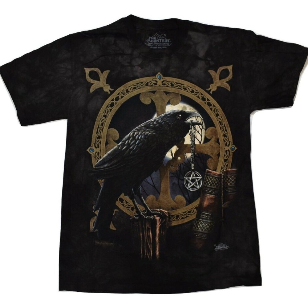 The Mountain Mens Talisman Raven Crow Black Magic Witchcraft Shirt New Small
